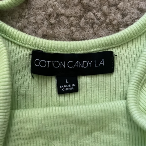Cotton Candy LA Lime Green Top - Picture 3 of 4